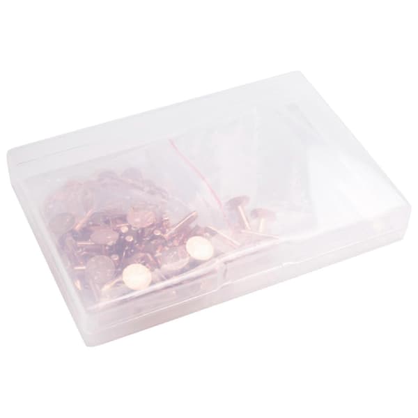 50 Set Kopparnitar och Brickor, Läderbälte Plånböcker, Läder Kopparnitar, Läder DIY Hantverk S[D] red