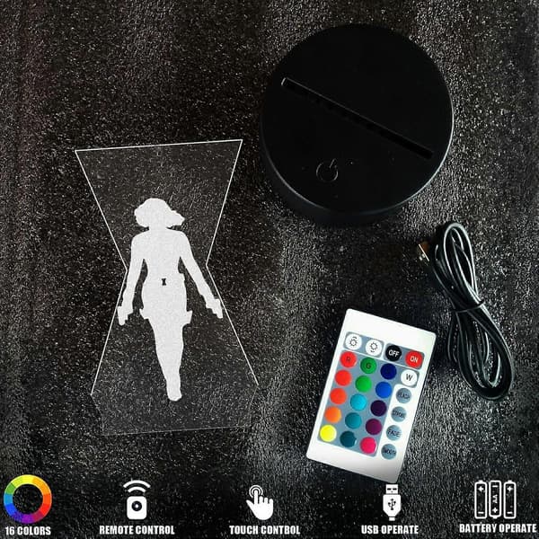 Black Widow Avengers 3D nattlampe[D]