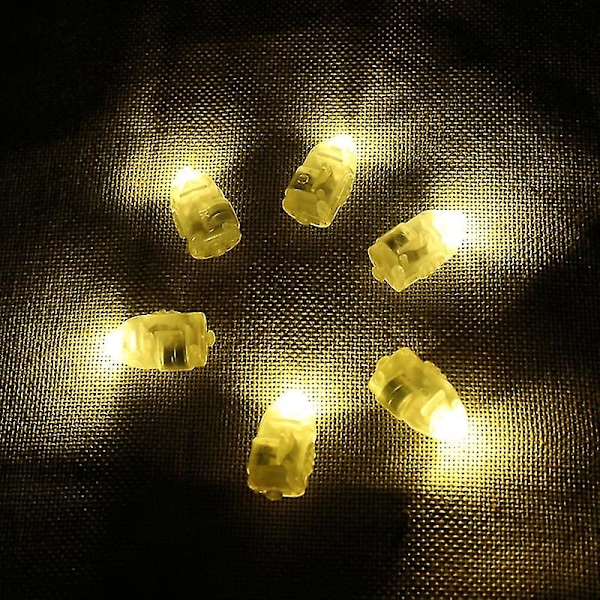50 st Led Ballonglampa med Strömbrytare Färgväxlande Batteridriven Ljusstark Lykta Veke Fest Minilampa för Hem Jikaix White