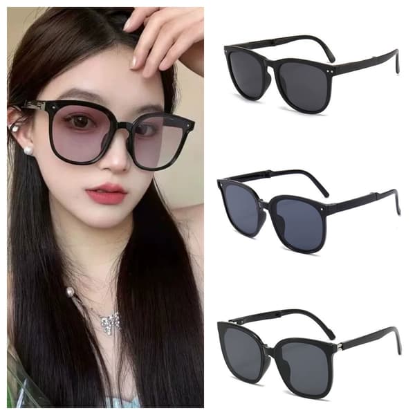 Nya andra generationens vikbara glasögon, fashionabla solglasögon gradient blue