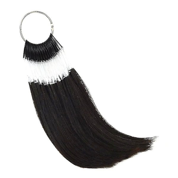 100% Menneskehår Jomfruhår Fargeringer For Testing Farge Salong Fargemønster 30 Stk/sett (blond) Black