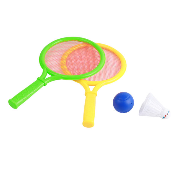 Utendørs plast 2 typer tennisracketer med innendørs barnepedagogiske sportsspill gavelekesett