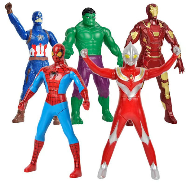 Marvel-figurer av superhjältar 18 cm 4 stycken Avengers-figurer Marvel-leksaker Titan Heroes-serie