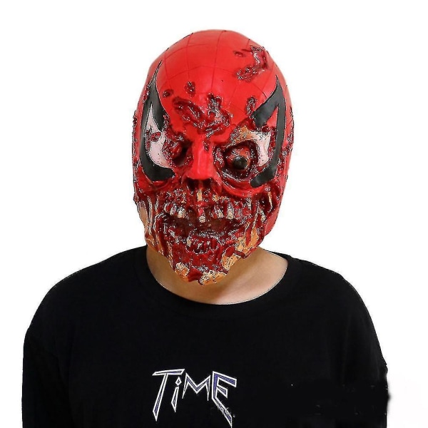 Halloween Horror Bleeding Skull Mask Cosplay Rekvisitter Hætte