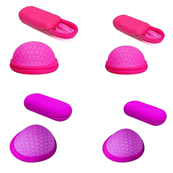 2 stk -ecoblossom Gjenbrukbar Menstruasjonsdisk - Sett med 2 Menstruasjonskopp med CE FDA Red L