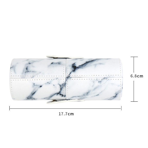 Læder Kosmetik Kop Etui Makeup Pen Holder Tom Opbevaringsboks Organizer