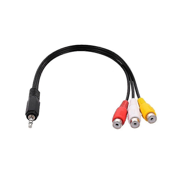 3,5 mm Jack til 3 RCA Audio Video Kabel Han til 3 RCA Hun Stik Høj Kvalitet AV Adapter Kabel