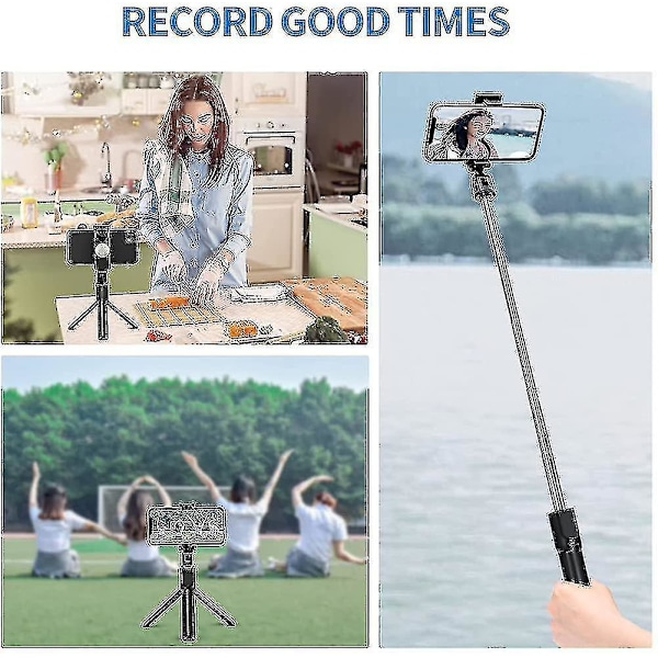 Selfie Stick, Udvidbar Mobiltelefon Selfie Stick, Selfie Stick Tripod