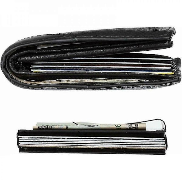 RFID Blokerende Carbon Fiber Minimalistisk Ridge Pengeclips Forlomme Mænds Tegnebog CSV