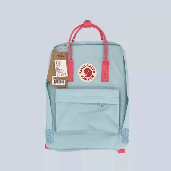 2024 Arctic Backpack Fox Student Skolväska Utomhus Vattentät Reseryggsäck sky blue pink ribbon L