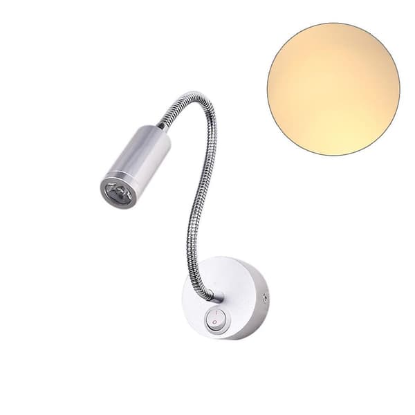 3W joustava letku LED-seinävalaisin Silver Warm White Light*