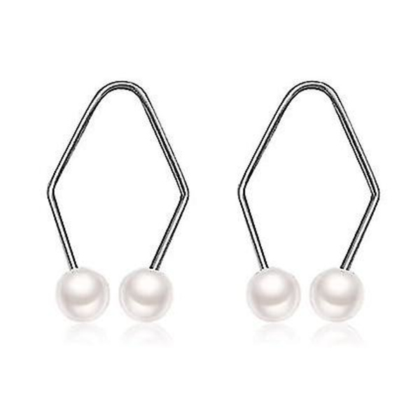 2 paria Dimple Makeria - Dimple Trainer kasvoille, luonnollinen hymyharjoittelija, kehitä luonnolliset poskipohjanteet, kasvojen kauneudenharjoitteluväline nukkumiseen, työskentelyyn, rentoutumiseen silver