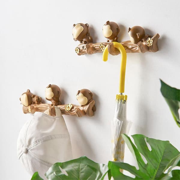 Dørkrog Resin Monkey Knagerække Hat Krog