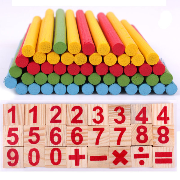 Puiset Montessori matemaattiset lelut lapsille -