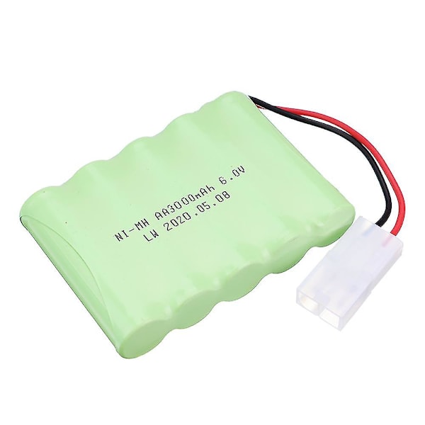 6V 3000mAh Ni-MH Batteri Kompatibel med RC Elektriska Leksaker Bil Lastbil Båt Hög Kapacitet 6V Nimh Batteri 3000 Mah Tamiya Kontakt