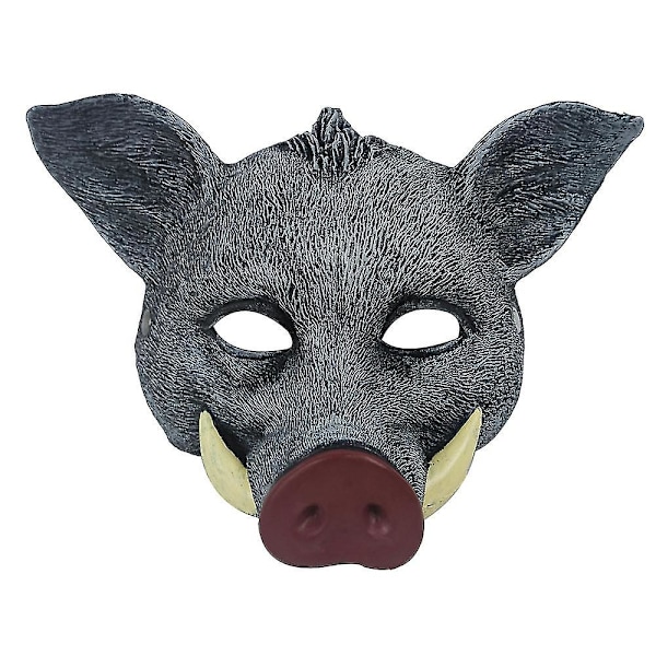 Pu Foam Pig Face Wild Boar Masks 3d Animal Cosplay Pig Head Sexy Role Play Halloween Cosplay Costume Accessories Party Props