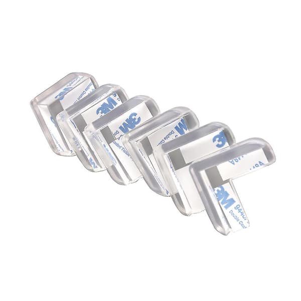 L-formade hörn skydd för barn - 6-pack - Klar