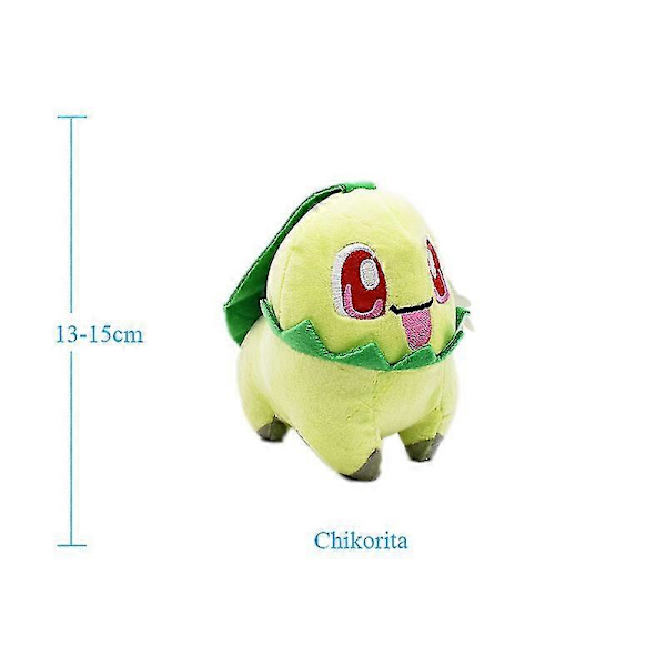 40 stilar Anime Docka Poliwag Bulbasaur Charmander Lapras Snorlax Plysch Leksak Julgåva för Barn 13cm Chikorita