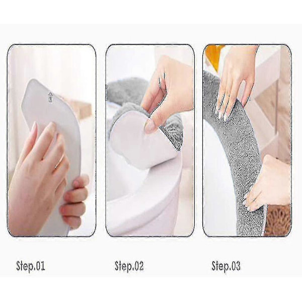 1 par Toalettlock, vuxen Pad Cover Padded Tjock Varm Toalettmatta