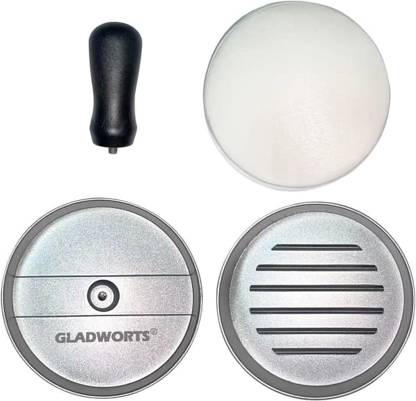 Non-stick burgerpresse, burgerform hamburgerpresse bakeformsett for BBQ-grill, Ø 12 cm