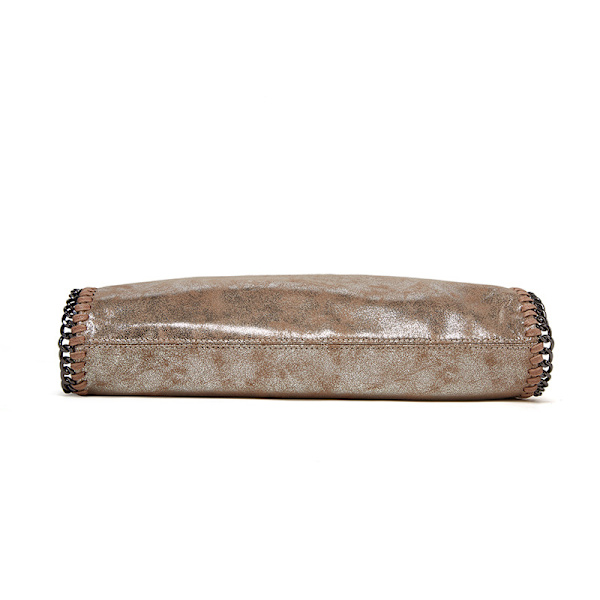 Axelväska Dam Kedja Lyx Handväska Kedja Mjuk Väska Crossbody Väska Dam Handväska pale pinkish gray