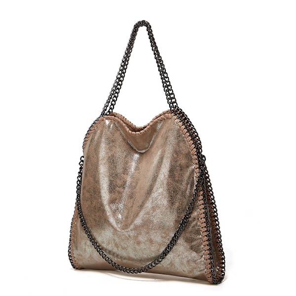 Axelväska Dam Kedja Lyx Handväska Kedja Mjuk Väska Crossbody Väska Dam Handväska pale pinkish gray
