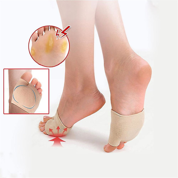 Gel Ball Of Foot Cushion Metatarsal Foot Pads Mortons Neuroma Pain Relief Black xl