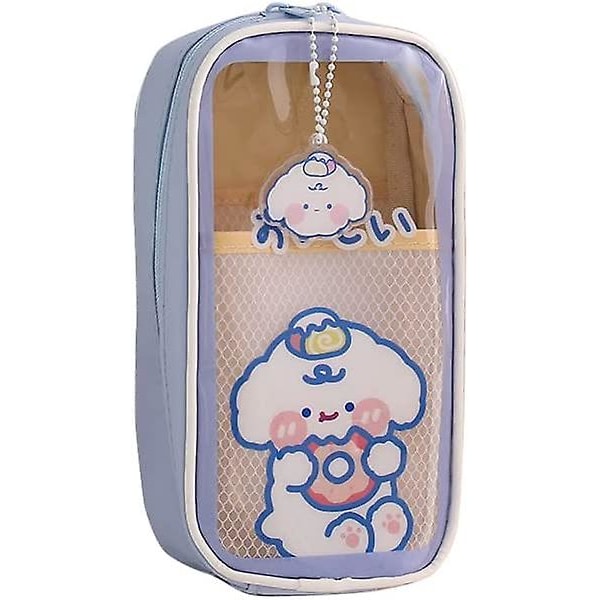 Kawaii Pencil Case Aesthetic Cute Pencil Case For Girls (blue)