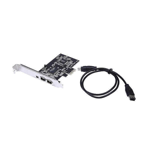 PCI-e 1x til 16x 1394 DV Video PC Capture Udvidelseskort med 6-pins til 4-pins til Firewire PCIe Kort Desktop Computer