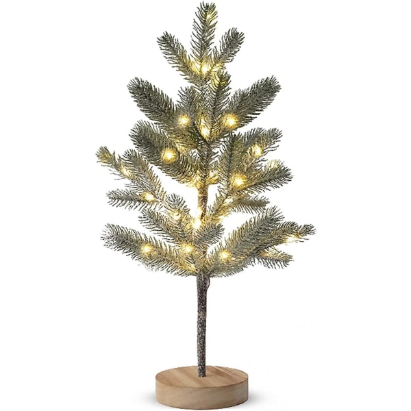 55cm Led Snowy Christmas Tree Decorations Table Xmas Tree Trunk Decorative ,for Christmas Centerpieces Indoor Decor