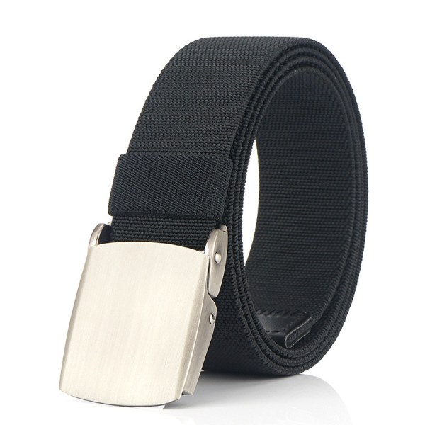 Nylon Fabric Belt Cut to Fit Military Belts for Men with Flip Buckle for Father's Day Gift 120cm,Black2 Black2