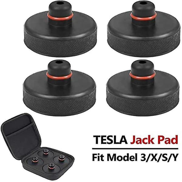 Tesla Model 3 / Y/s/x Jack Pad Puck Lyftplatta Adapterverktyg Med Förvaringslåda (skyddar Batteri & Chassi)