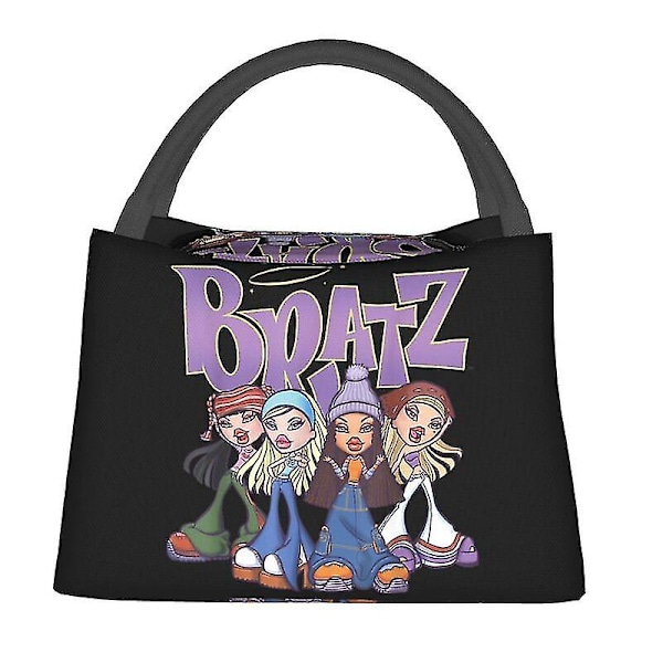 Bratz-nukke eristetty lounaslaukku naisille kannettava piirretty tv-elokuva kylmälaukku termo lounaslaatikko ranta retkeily matkailu 5