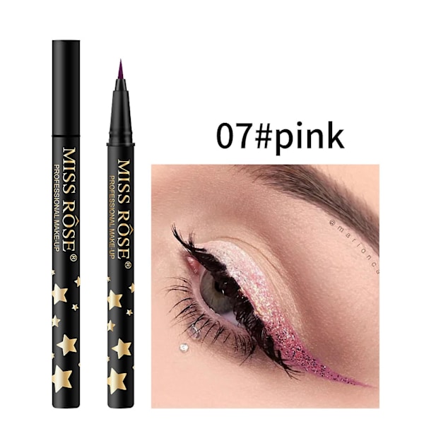 Mardi Gras Gaver Farge Eyeliner Flytende Eyeliner Ikke-smudge Langvarig Flytende Eyeliner Pen G