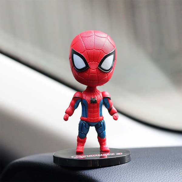 6 stk. Blind Box Drengelegetøjsmodel Mini Dukke Marvel Avengers Spider-Man Dukke