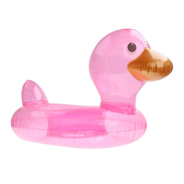Uimarengas Kelluva Ilmatäytteinen Kestävä Läpinäkyvä Kesärannalle Istuinrengas pink 1 to 5years old