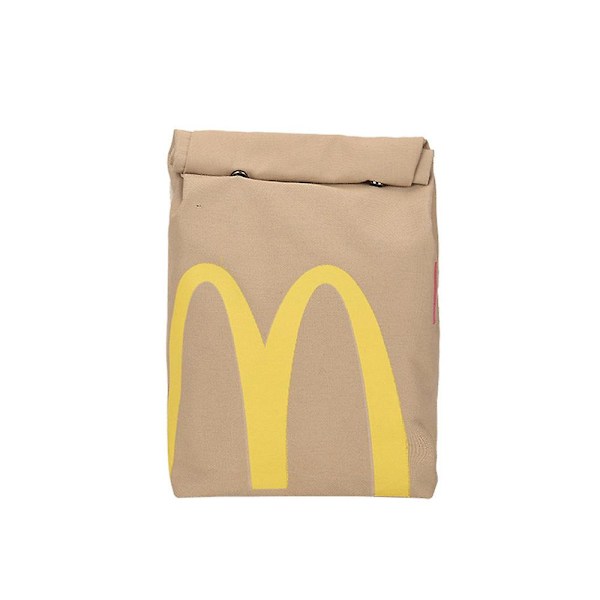 Ryggsäck/Messenger-väska med tryck från Mcdonalds, stor kapacitet, ficka på axeln Messenger Bag