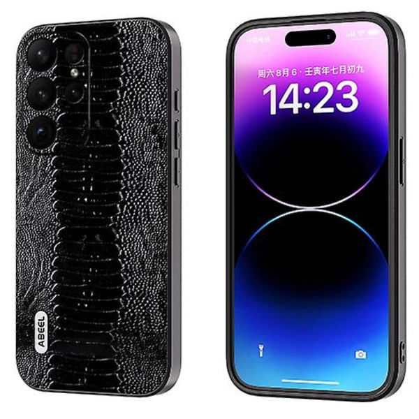 Abeel Aito Nahkainen Weilai Sarja Matkapuhelinkotelo Samsung Galaxy S23 Ultra 5g:lle Black