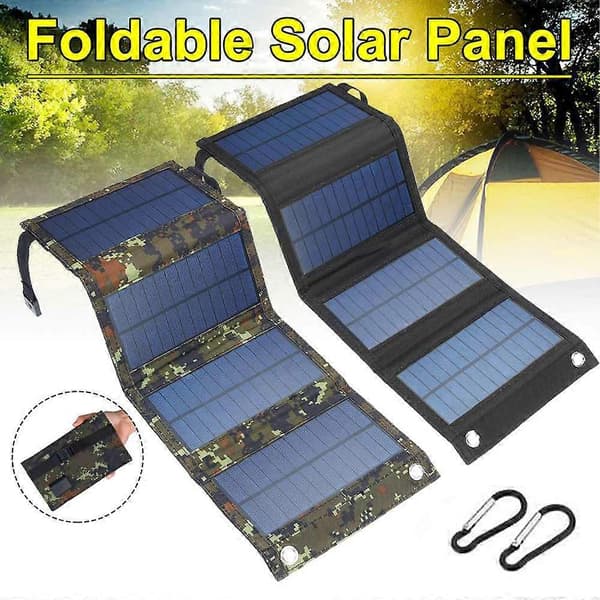 20w Solcellsladdare Vikbar, Utomhus Solcellsdriven Laddare