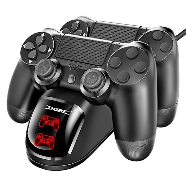 Dobe Ladestation til PlayStation 4 Ladestation til Controller - Dobbelt Ladestation