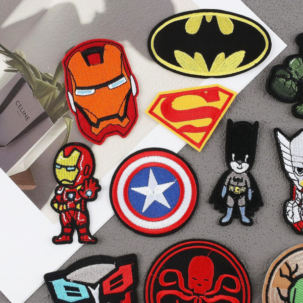20 pieces Captain America embroidered clothing patches