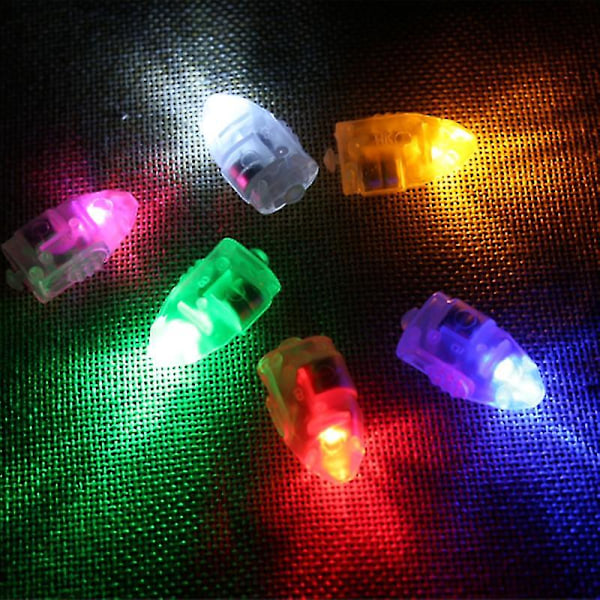 50 stk LED Ballonglys med Bryter Fargeskiftende Batteridrevet Lyssterk Lanterneveke Fest Mini Lampe for Hjem Jikaix Pink