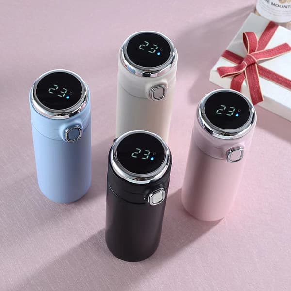 Termosflaske med termometer - 420ml