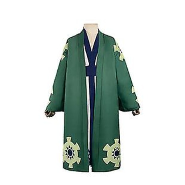 One Piece Zoro Cos tøj og land Zoro Juro Yukata Japansk Kimono Suit Cosplay kostume XL