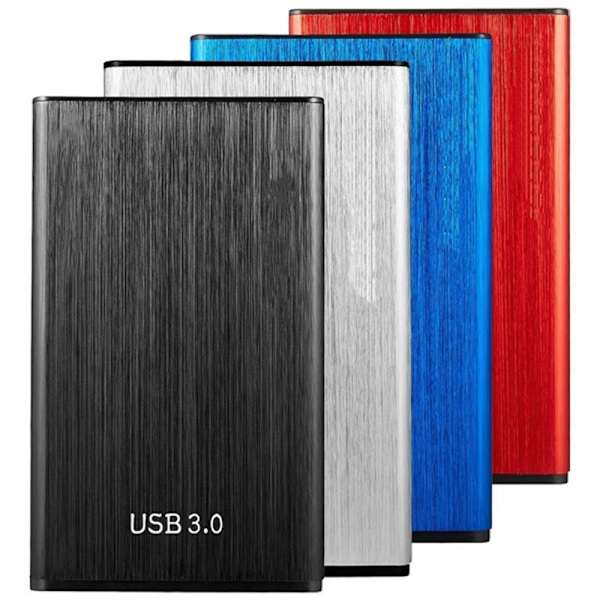 HURRISE YD0018 Bærbar Ekstern Harddisk - 2 TB - Blå - USB 3.0