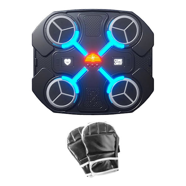 Boxningsmaskin Boxningstränare för Barn Vuxna Reaktionsmål Träning Väggmonterad Elektronisk Boxningsväggmål Punching Pad Bt Black