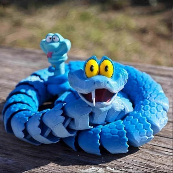 Zootopia 2 perifer Gary en orm 3D-printad rörlig dekompressionsleksaksdocka barnpresent 45cm