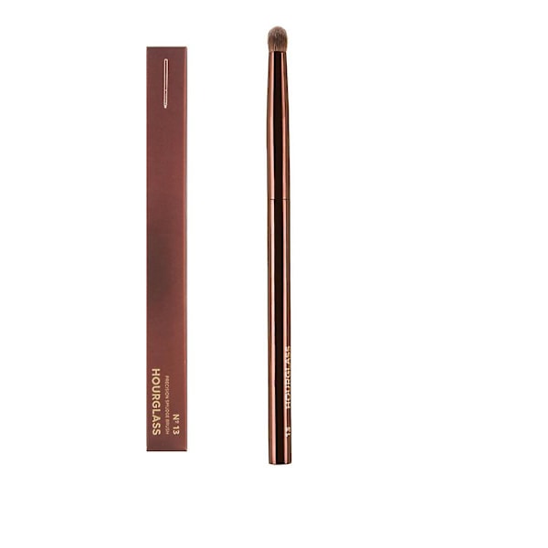 1 stk. HG Pro Makeup-børster Pudderkontur Blusher Make up-børste Højlys Bronzer udsøgt Professionelt metalhåndtag med æske 13 Detail Brush