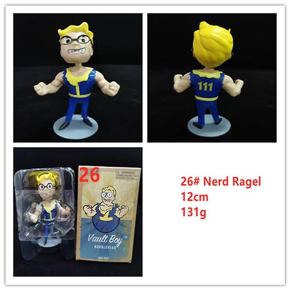 Fallout Vault Boy Bobble Head PVC Actionfigur Samleobjekt Model Legetøj Style 26