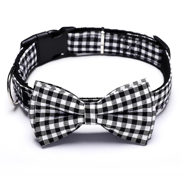 Dog Tie, Haopinsh Dog Collar Dog Plaid Tie Tie Buckle Light Adjustable Dog Collar